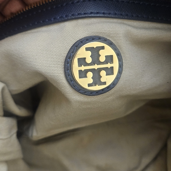 Tory Burch Navy Nylon Tote Bag W/ Wallet - Picture 7 of 10